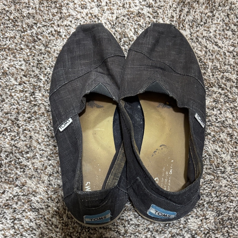 Toms‎ Charcoal Slip-On Loafers